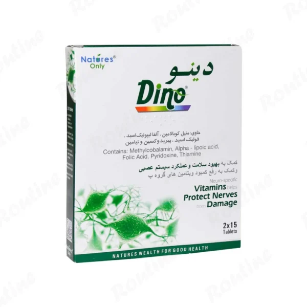 قرص دینو ویتامین B + فولیک اسید نیچرز اونلی 30 عدد