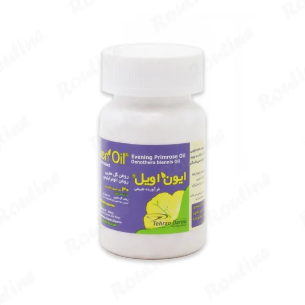 کپسول روغن گل مغربی ایون اویل تهران دارو 500 میلیگرم 30 عدد