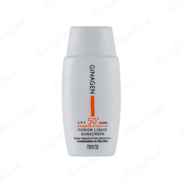کرم ضد آفتاب بی رنگ SPF 50 ژیناژن مناسب پوست چرب و مختلط