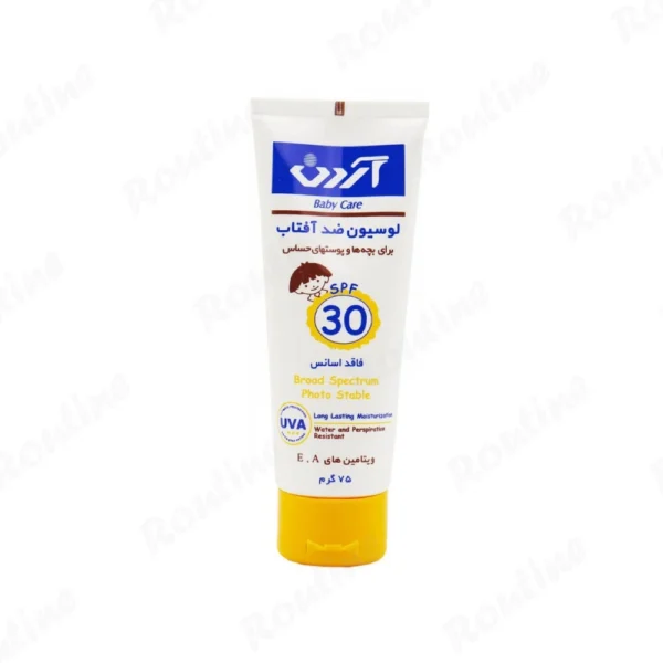 لوسیون ضدآفتاب کودکان SPF 30 پوستهای حساس آردن