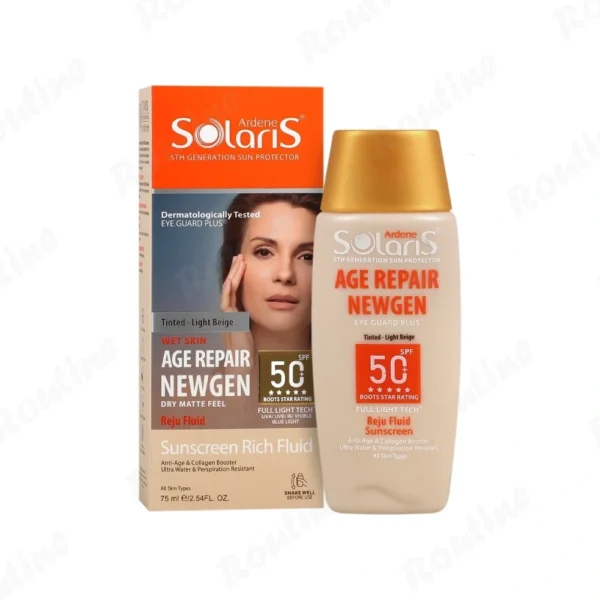 کرم ضدچروک ایج ریپیر نیوژن SPF 50 بژ روشن انواع پوست آردن سولاریس 100 میلیلیتر
