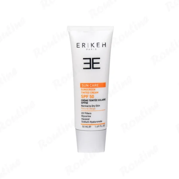کرم ضدآفتاب SPF 50 پوست خشک بژ طبیعی اریکه