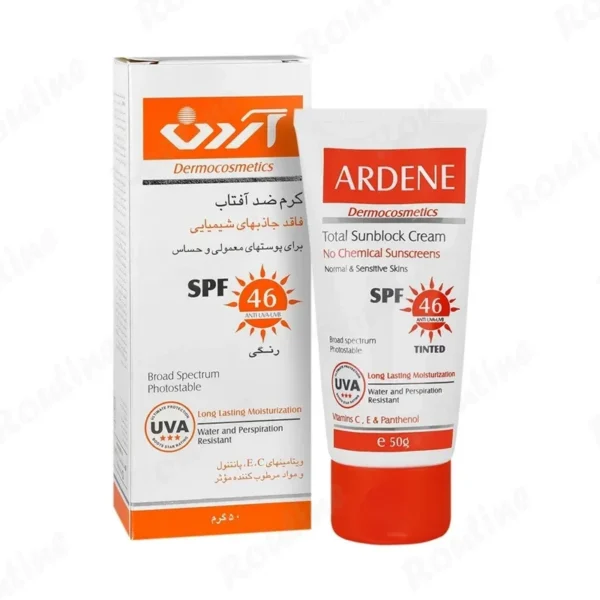 کرم ضد آفتاب رنگی SPF46 کلاسیک پوست معمولی و حساس آردن