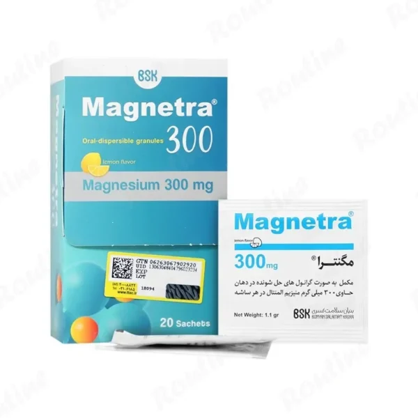 ساشه منیزیم 300 مگنترا 20 عددی