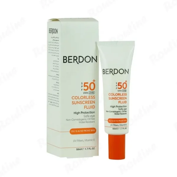 کرم ضد آفتاب بی‌رنگ پوست چرب و آکنه ای SPF50 بردون