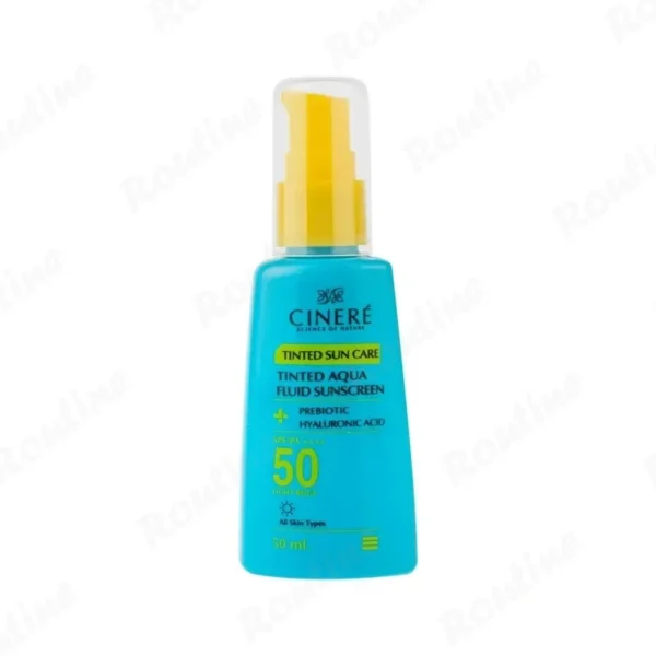 فلوئید ضد آفتاب رنگی بژ روشن SPF50 سینره