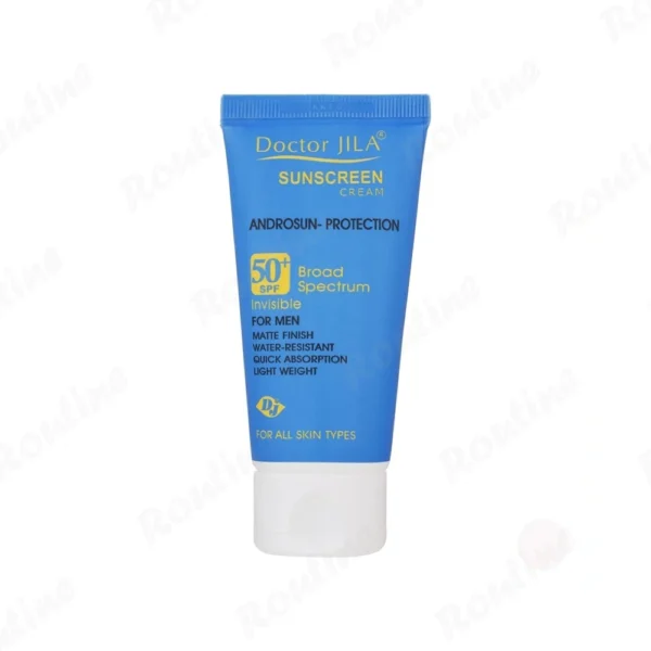 کرم ضد آفتاب آقایان بی‌رنگ SPF50 آندروسان دکتر ژیلا