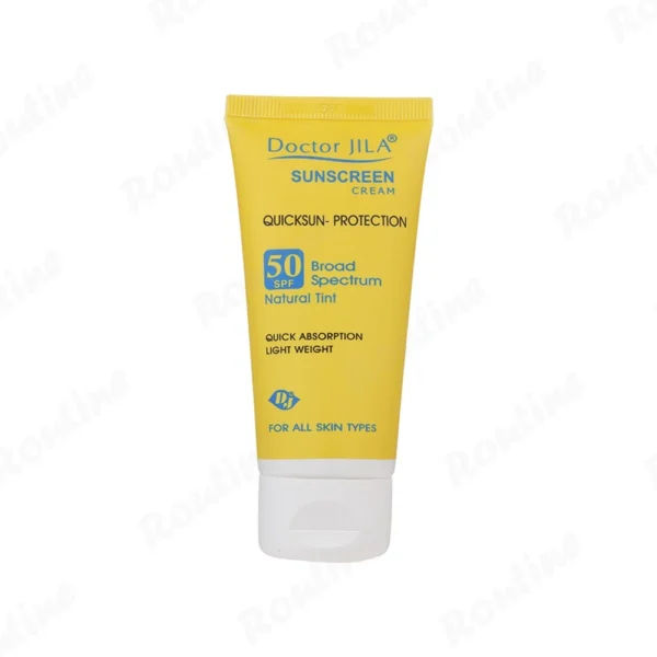 کرم ضد آفتاب رنگ طبیعی Quick Sun Protection دکتر ژیلا