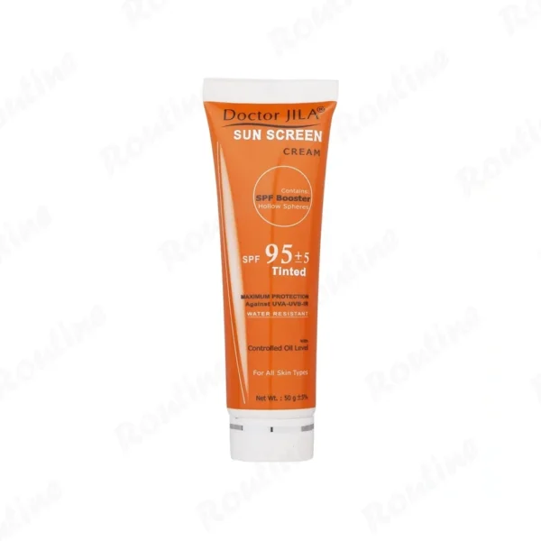 کرم ضد آفتاب رنگی SPF95 انواع پوست دکتر ژیلا