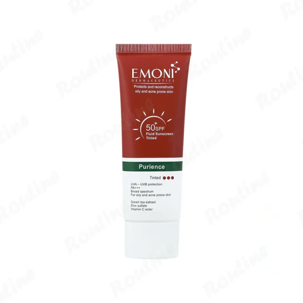 فلوئید ضد آفتاب رنگی پوست چرب SPF50 امونی