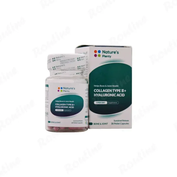 کپسول کلاژن نوع 2 + هیالورونیک اسید نیچرز پلنتی 30 عددی