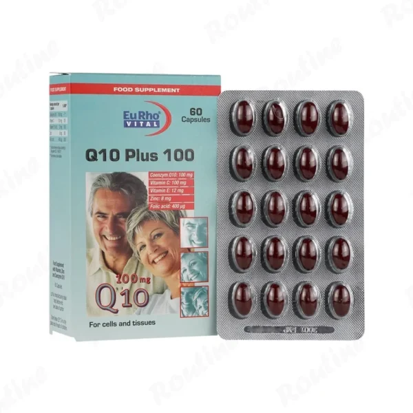کپسول کوآنزیم Q10 پلاس یوروویتال 60 عددی