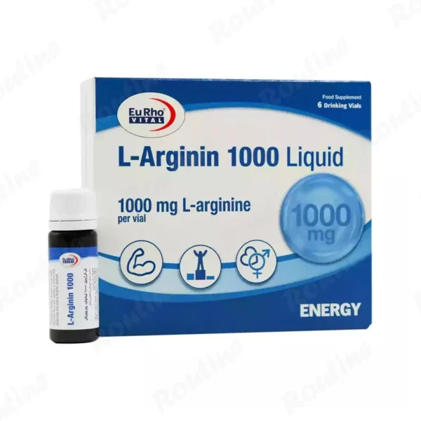 ویال خوراکی ال آرژنین یوروویتال 6 عددی