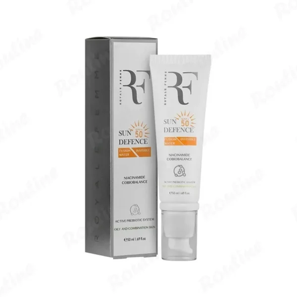 کرم ضد آفتاب فیوژن واتر SPF50 آر اف مناسب پوست چرب