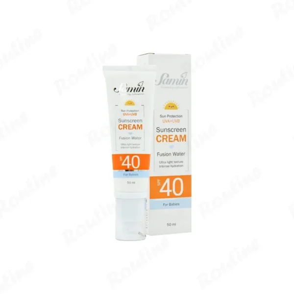 ضد آفتاب فیوژن واتر کودک SPF40 ثمین مناسب انواع پوست
