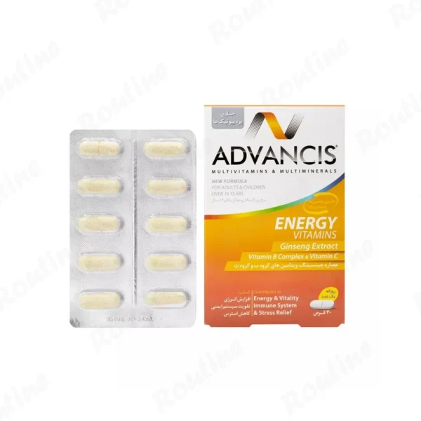 قرص مولتیمینرال انرژی و جینسینگ ادونسیس 30 عددی